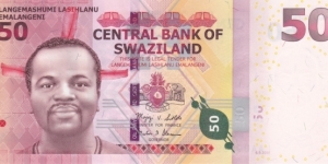 Swaziland PNew (50 emalangeni 6/9-2010) Banknote