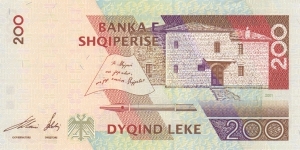 Banknote from Albania