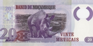 Banknote from Mozambique