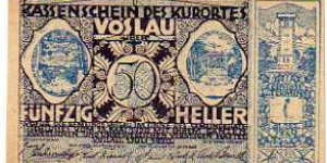 *NOTGELD*__50 Heller__pk# NL__01.07.1920__Voslau Banknote