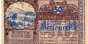 *NOTGELD*__50 Heller__pk# NL__Kettenreith Banknote