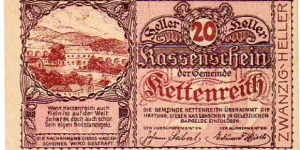 *NOTGELD*__20 Heller__pk# NL__Kettenreith 		 Banknote