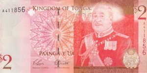 Tonga P38 (2 pa'anga ND 2008) Banknote