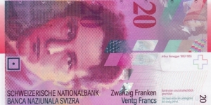 Switzerland P69c (20 franken 2004) Banknote