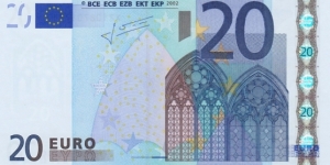 European Union P3x (20 euro 2002) Banknote