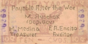 P-103a Apayao Philippines lavender 10 centavos note, 4-9 Banknote