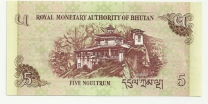 Banknote from Bhutan