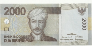 Indonesia 2000 Rupiah 2009 Banknote