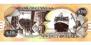 Banknote from Guyana