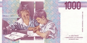 Banknote from Italy