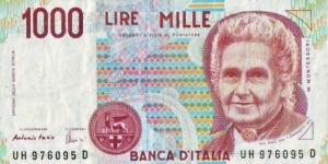 1000 Lire Banknote