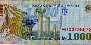 Banknote from Romania