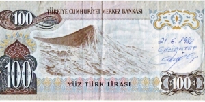 Banknote from Turkey