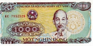 1000 Dong Banknote