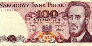 100 Zlotych Banknote