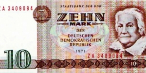10 GDR Mark Banknote