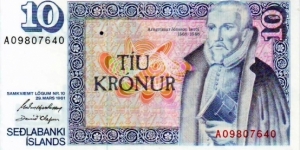 10 Kronur Banknote
