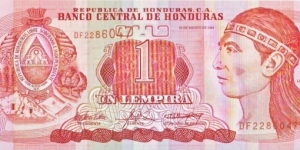 1 Lempira Banknote