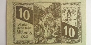 AUSTRIAN NOTGELD 10 HELLER Banknote