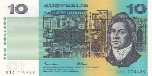 Australia P45e (10 dollars 1985) Banknote