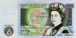England 1 Pound Banknote