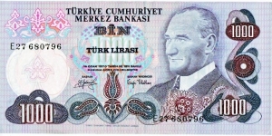 1000 Lira Banknote