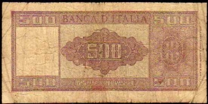 Banknote from Italy