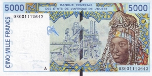  5000 Francs Banknote