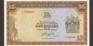 Banknote from Rhodesia