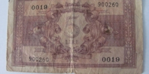 Banknote from Italy