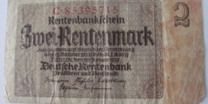 Banknote from Germany