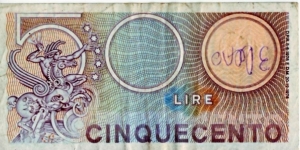 Banknote from Italy