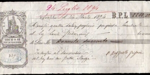 *Kingdom of Italy*__Lire 2200__pk# NL__Debt Securities (Promissory Note-B.P.L)__24.03.1894__Arezzo__stamp 