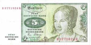 5 Mark
(West Germany) 	 Banknote