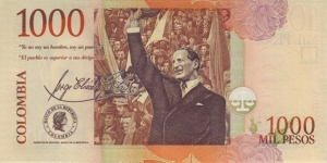 Banknote from Colombia