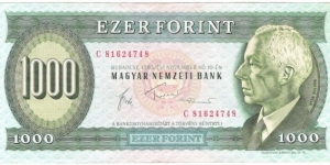 1000 Forint Banknote