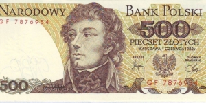  500 Zlotych Banknote