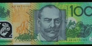 1997 $100 polymer Test Notes. BN96 (First prefix of the 'B' series) & BZ96 (Last prefix of the 'B' series). Banknote