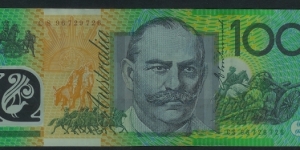 1997 $100 polymer Test Note note CS96 Last prefix. Scarce note in gEF. Banknote