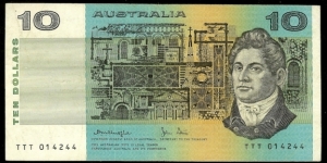 1979 $10 note. Solid prefix TTT.  Banknote