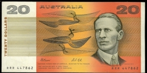 1991 $20 note. Solid Prefix RRR. Banknote