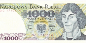 1000 Zloty  Banknote