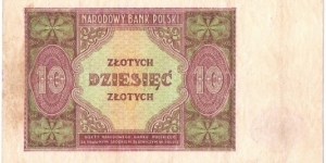 Banknote from Poland