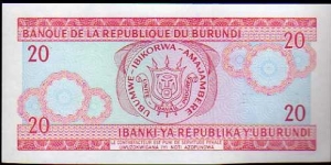 Banknote from Burundi