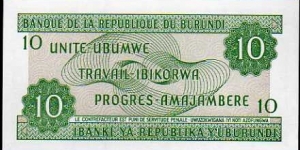 Banknote from Burundi