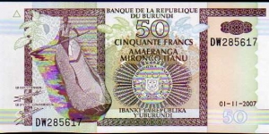 50 Francs / Amafranga__pk# 36 g__01.11.2007 Banknote