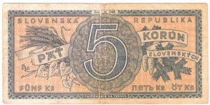 Banknote from Slovakia