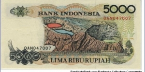 Banknote from Indonesia