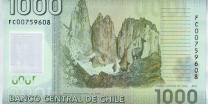 Banknote from Chile