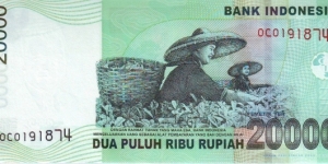 Banknote from Indonesia